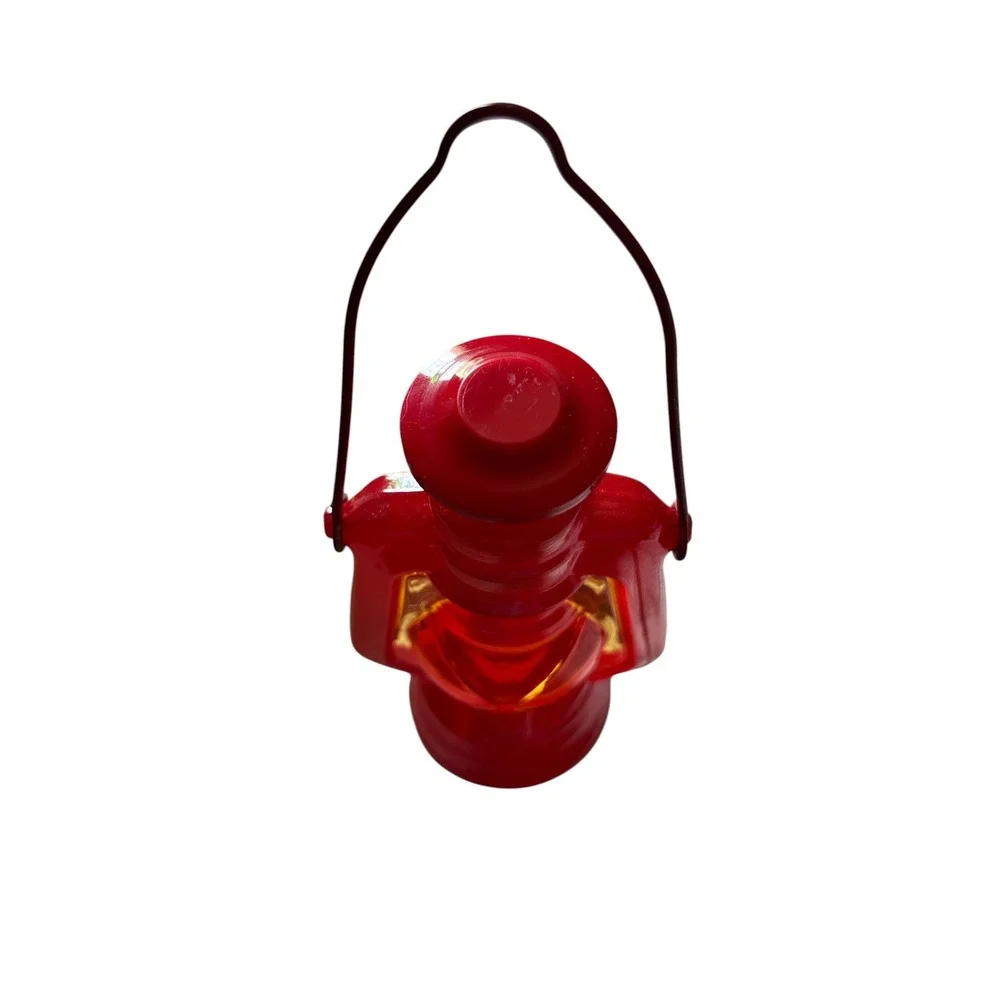 Avon Miniature Red Hurricane Lantern Decorative decanter after shave